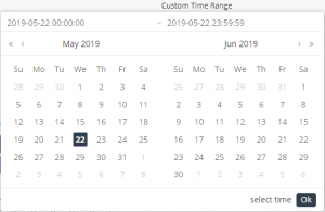 Custom time range - in widgets